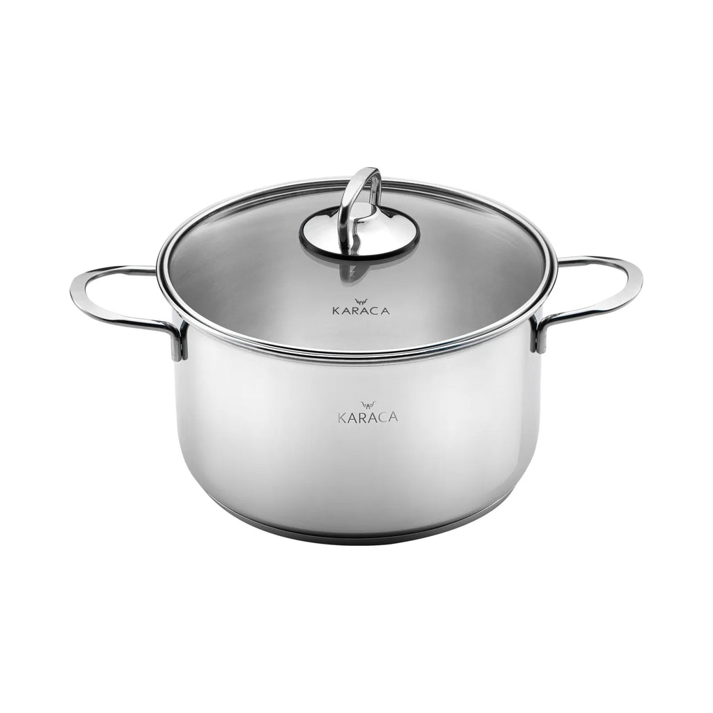 Marmite à moules Karaca Mutfaksever avec la base d’induction, en acier, 20 cm
