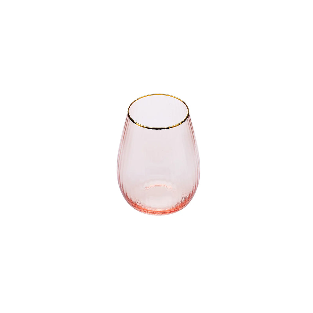 Verre à eau Karaca Gemma, 550 ml, couleur saumon