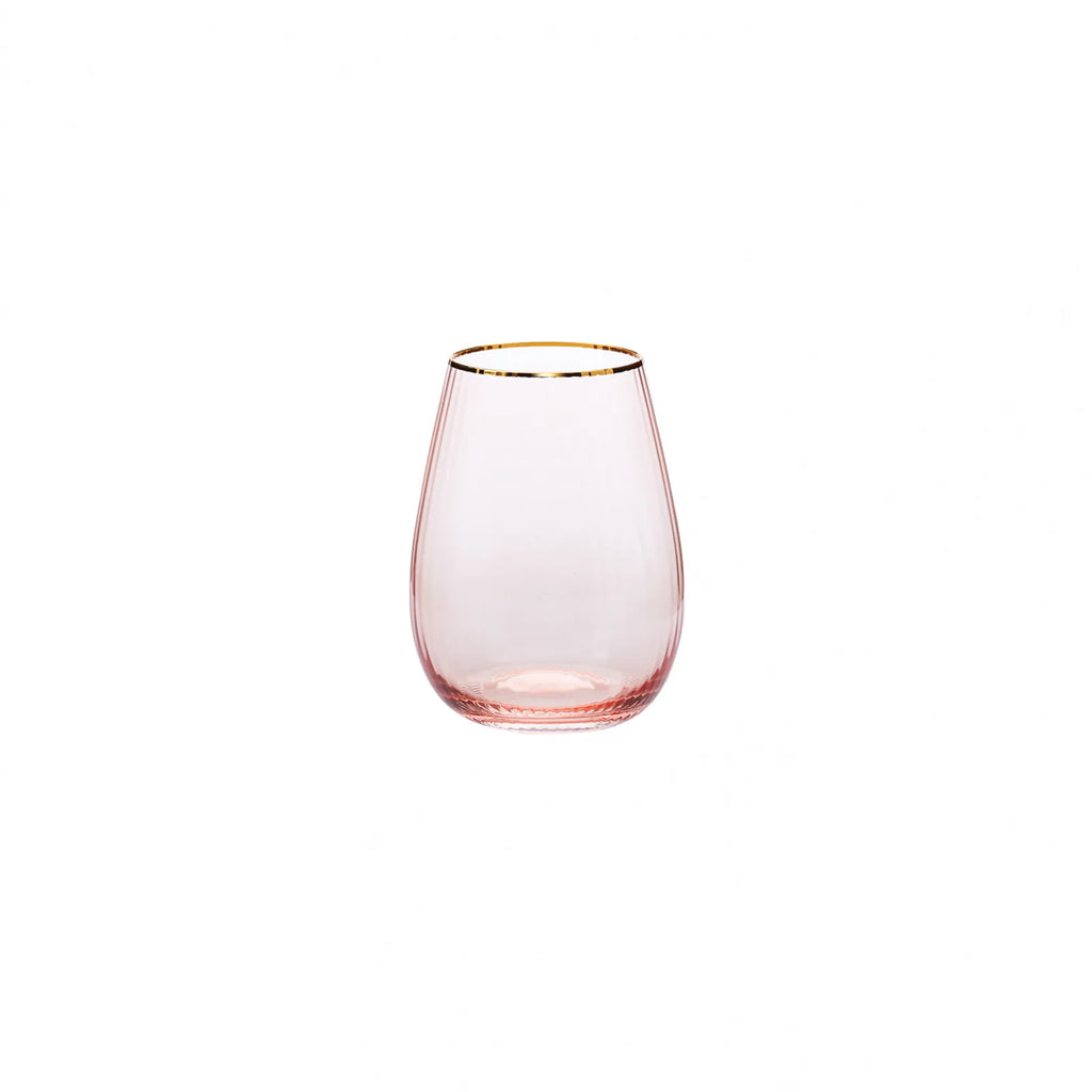 Verre à eau Karaca Gemma, 550 ml, couleur saumon
