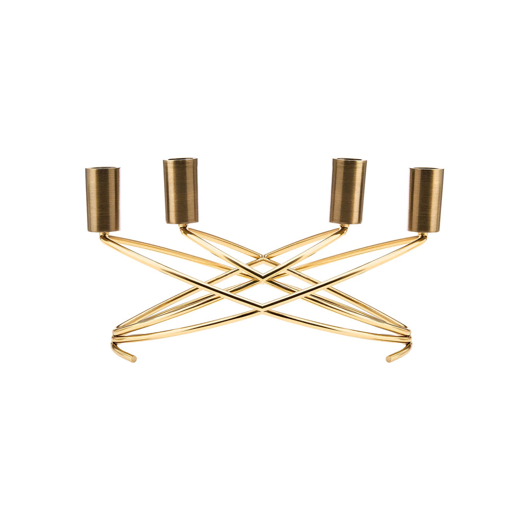 RING  4 LÜ ŞAMDAN 30X13 CM, GOLD