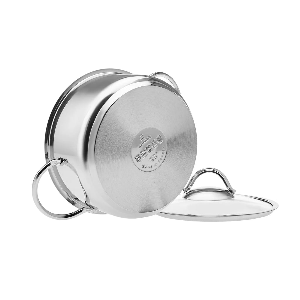 Batterie de cuisine Karaca Ada en acier, 12 pièces
