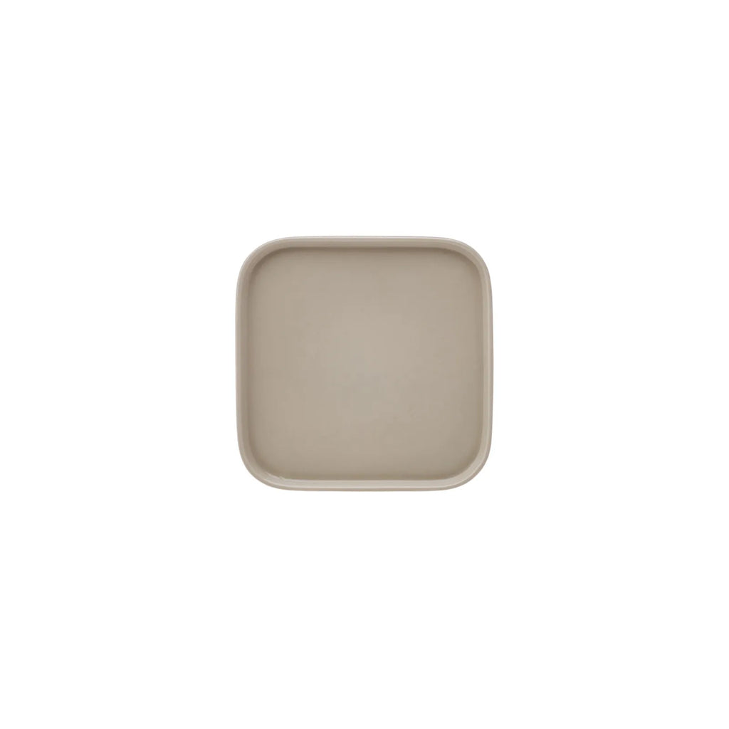 Service Petit Déjeuner Karaca Cubique en porcelaine pour 6 personnes, 35 pièces carrées/rectangulaires, gris