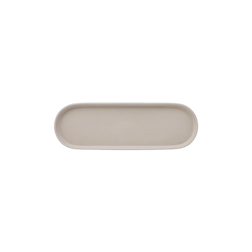 Service Petit Déjeuner Karaca Cubique en porcelaine pour 6 personnes, 35 pièces carrées/rectangulaires, gris