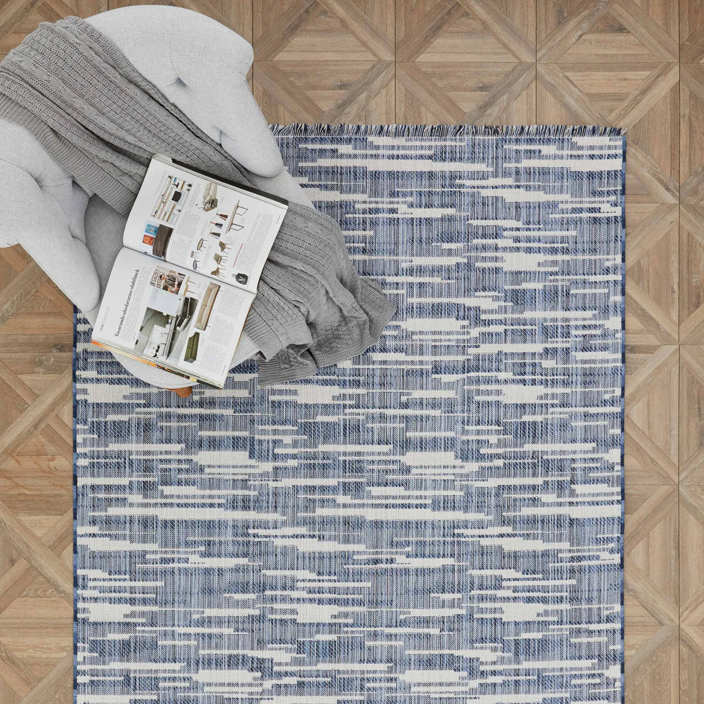Tapis Kaşmir Halı Dogasever en coton recyclé Karstik 120x180 cm