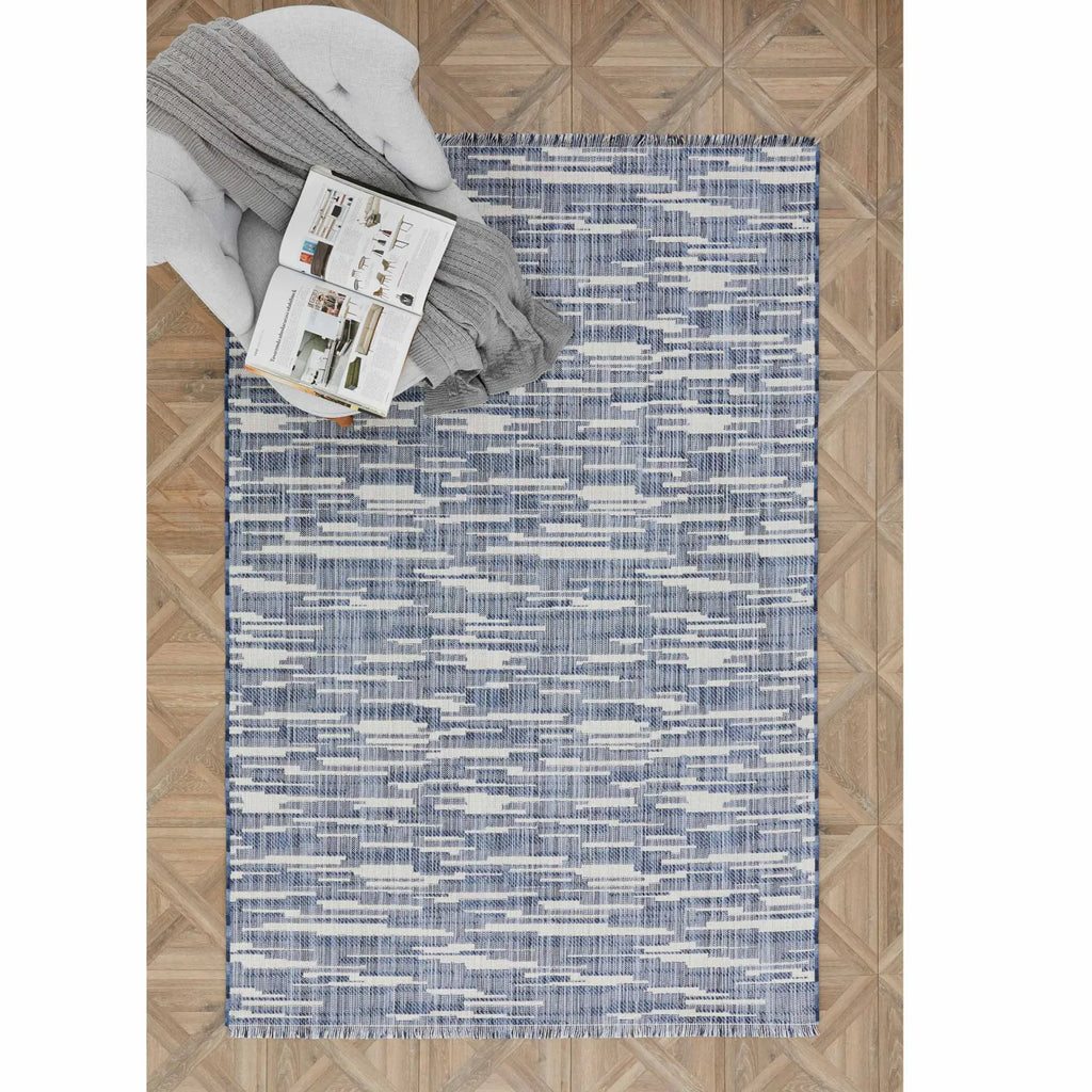 Tapis Kaşmir Halı Dogasever Ayaz en coton recyclé, 160 x 230 cm