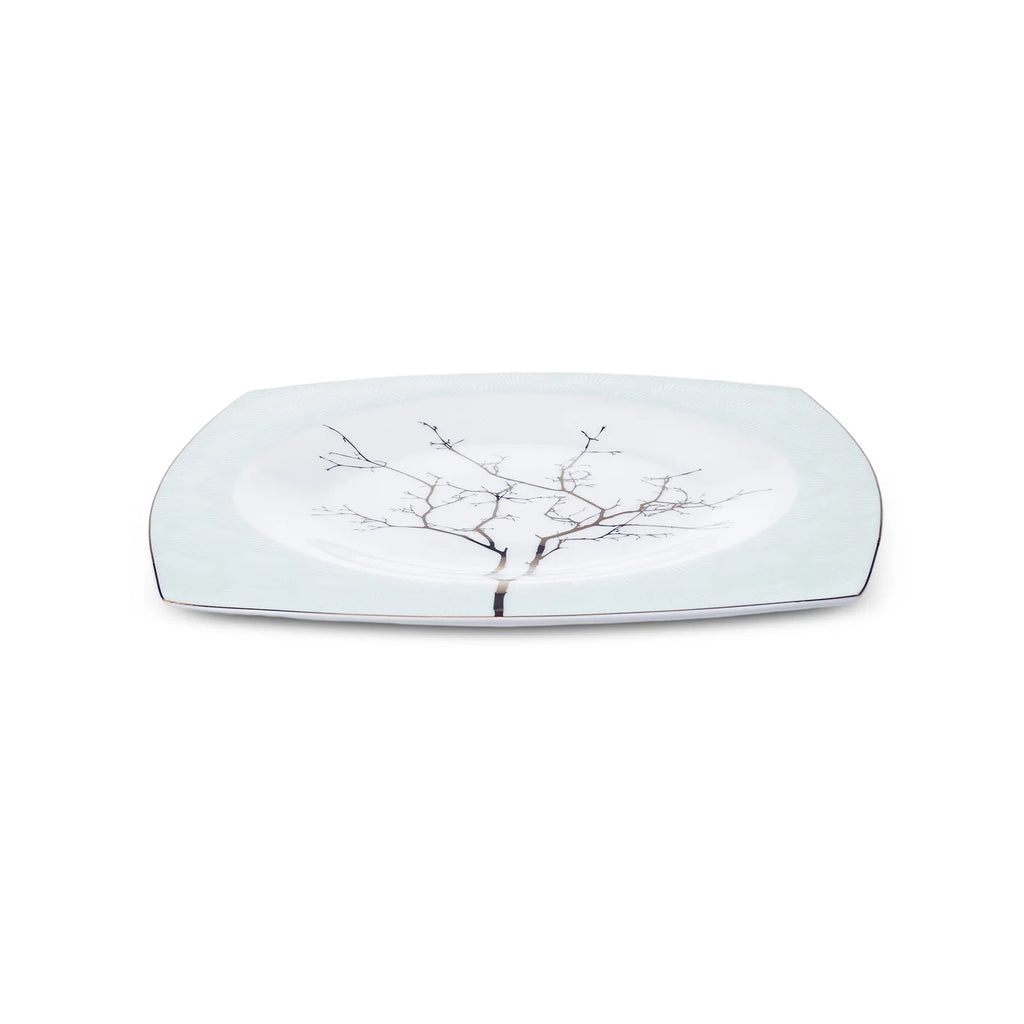 Service Petit Déjeuner Karaca Fine Pearl Banyan pour 6 personnes, 26 pièces carrées/rectangulaires