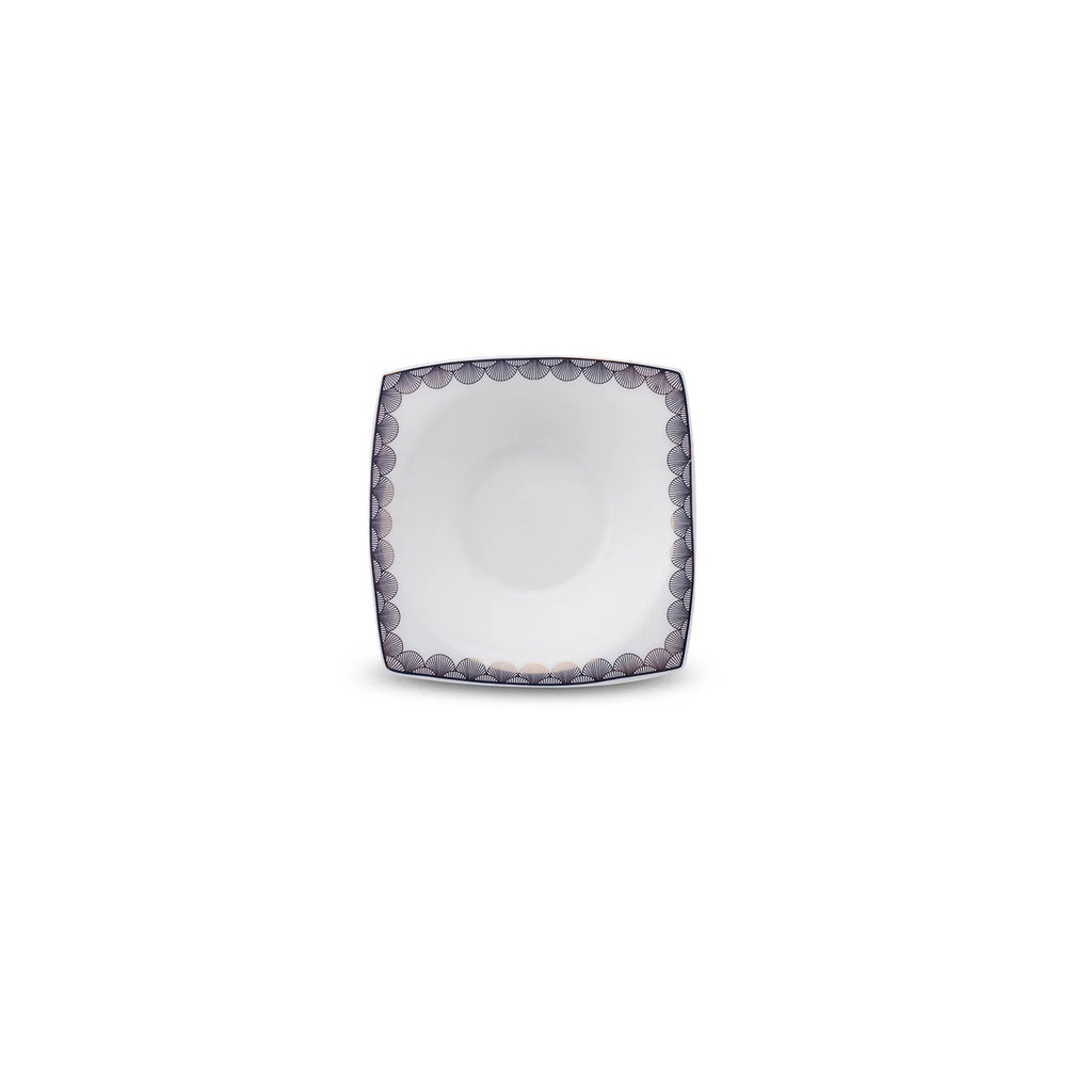 Service Petit Déjeuner Karaca Fine Pearl Banyan pour 6 personnes, 26 pièces carrées/rectangulaires