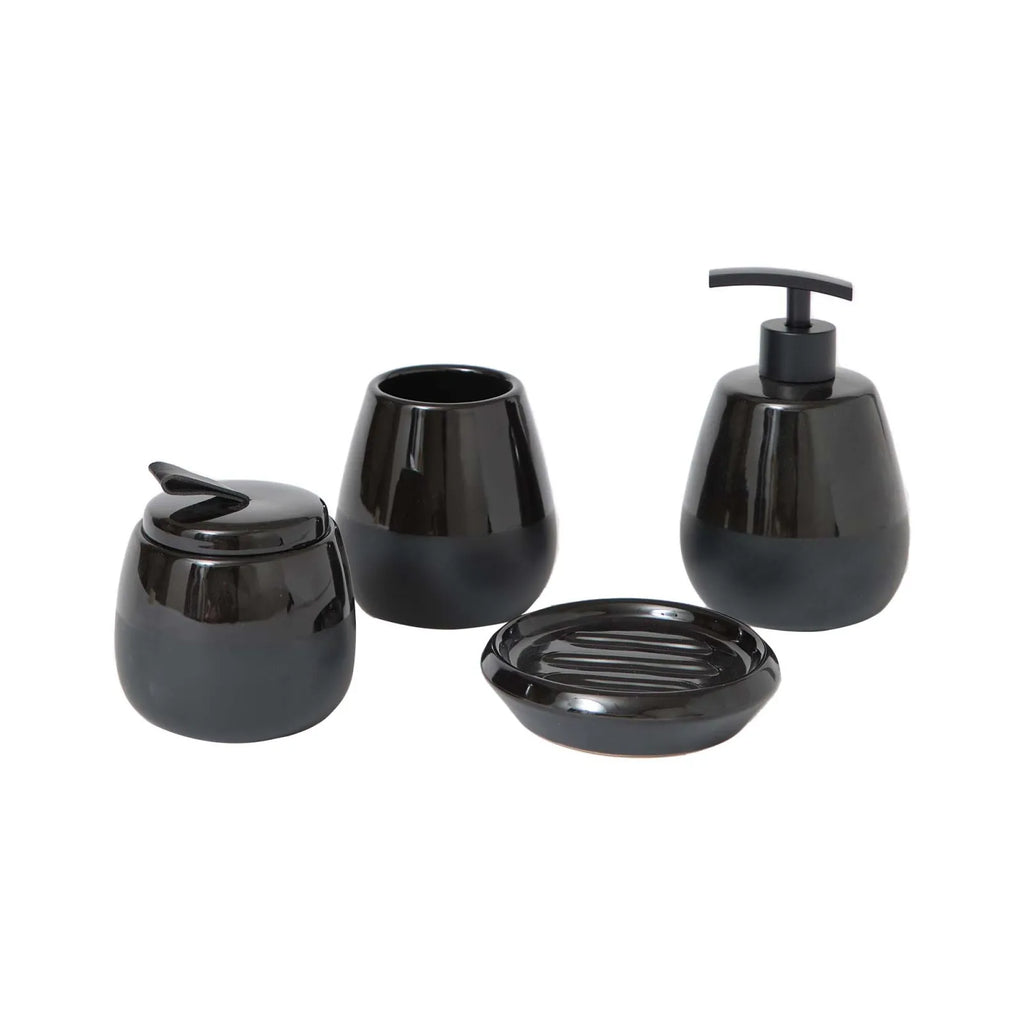 MM 4 PCS SET SALLE DE BAIN, NOIR