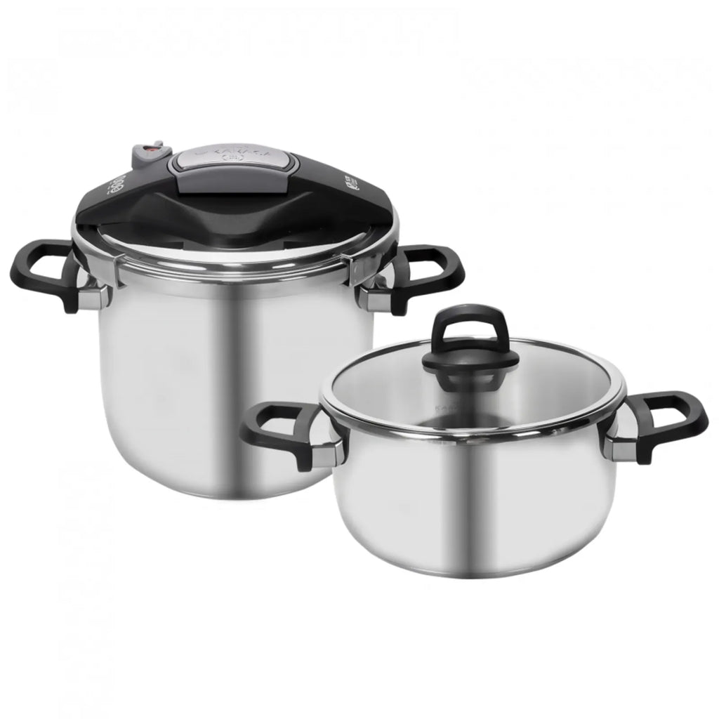 Ensemble d'autocuiseurs Karaca Perfect Gray 4 + 6 L