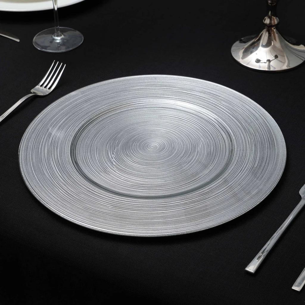 PREMIUM SET DE TABLE ROND, ARGENTÉ