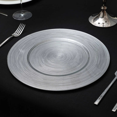 PREMIUM SET DE TABLE ROND, ARGENTÉ