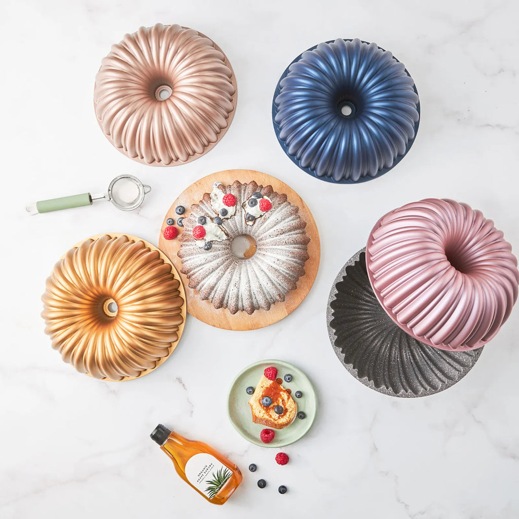 Moule à Gâteau Karaca Cake Pro Tranché en Fonte d'Aluminium Rosegold