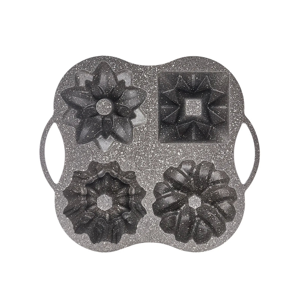Moule à Gâteau Karaca Cake Pro en Fonte Rosegold - Set de 4