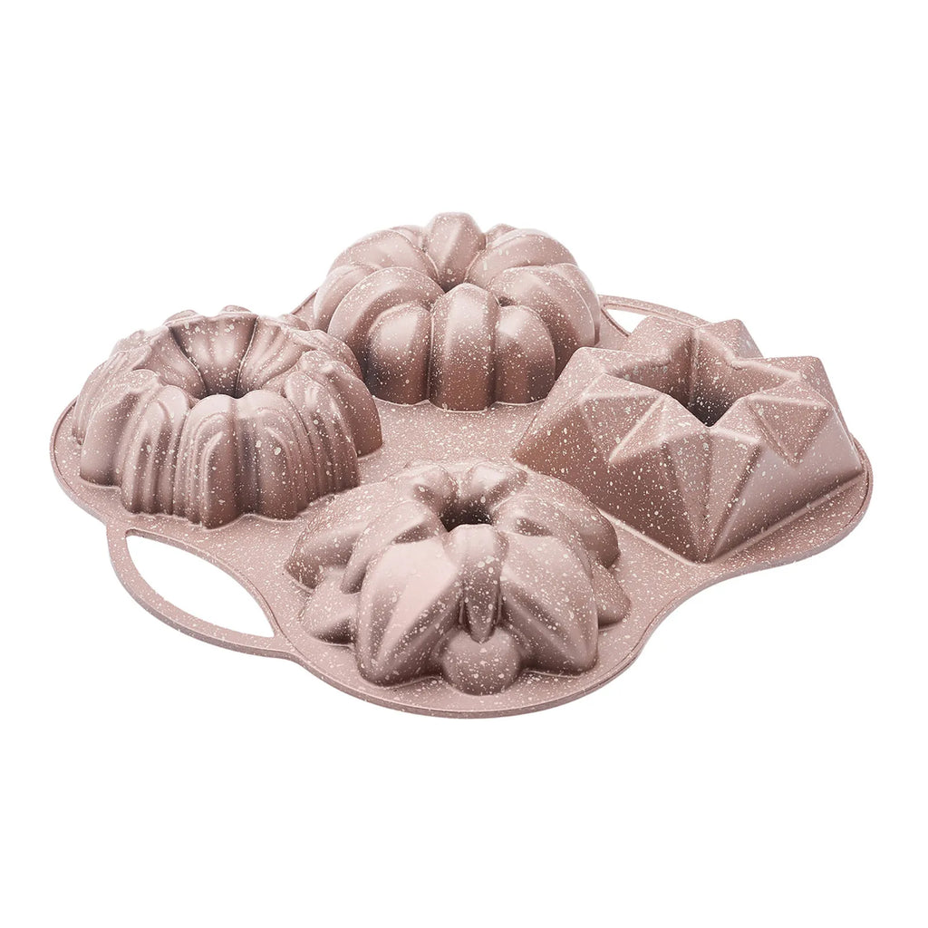 Moule à Gâteau Karaca Cake Pro en Fonte Rosegold - Set de 4