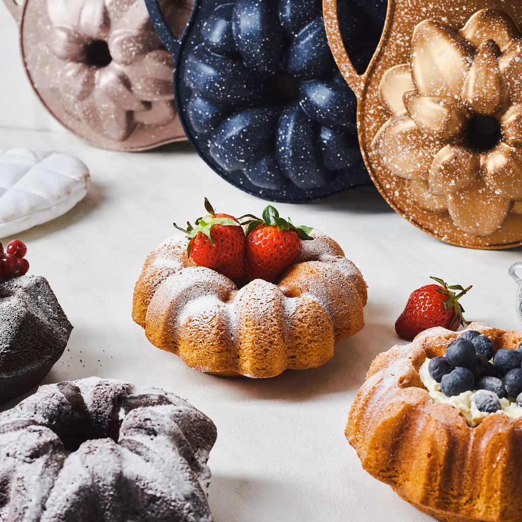 Moule à Gâteau Karaca Cake Pro en Fonte Rosegold - Set de 4