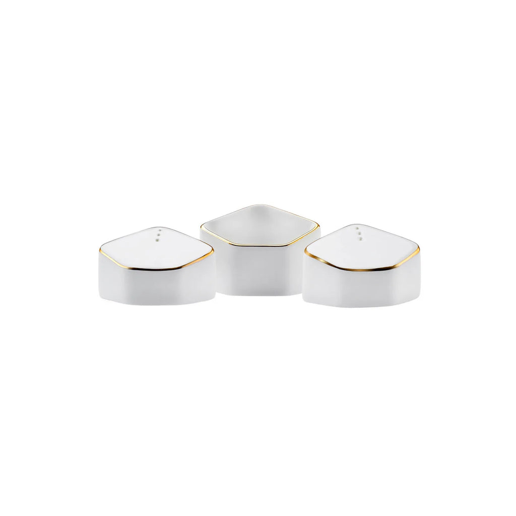 Service de table Karaca Fine Pearl Extra Eight Corner pour 12 personnes, 62 pièces