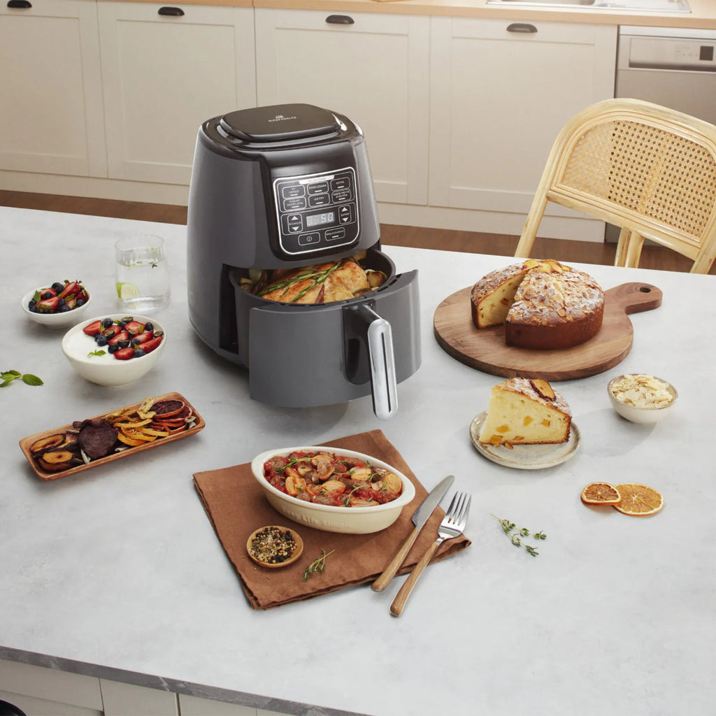 Airfryer Karaca Air Cook XL 2 en 1 Space, gris et noir