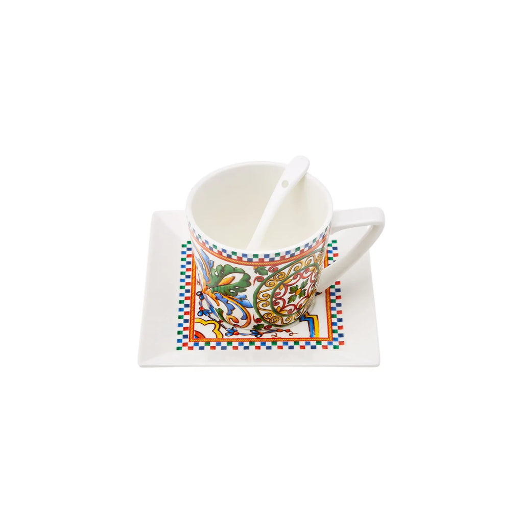 Service Petit Déjeuner Karaca Milano pour 6 personnes, 32 pièces carrées/rectangulaires