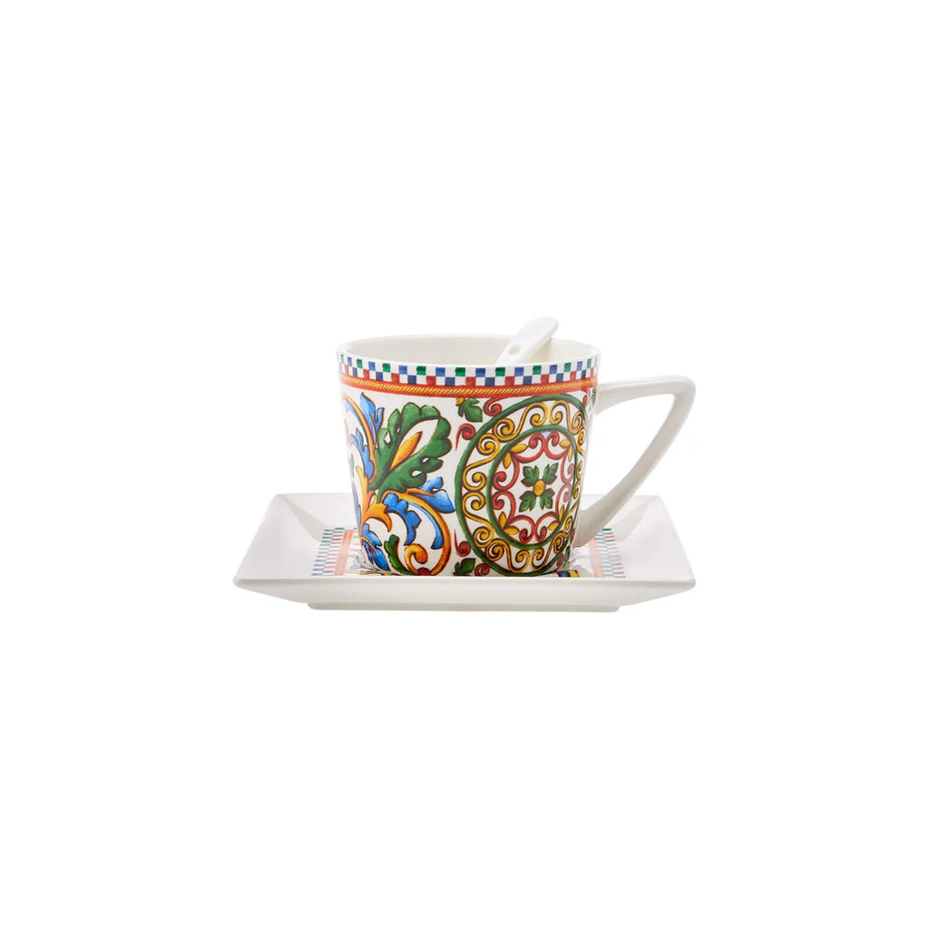Service Petit Déjeuner Karaca Milano pour 6 personnes, 32 pièces carrées/rectangulaires