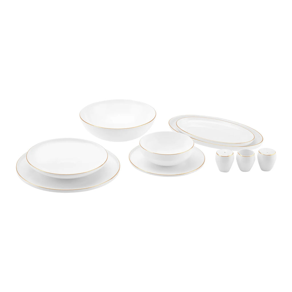 Service de table Karaca Streamline Meridian pour 12 personnes, 59 pièces, doré