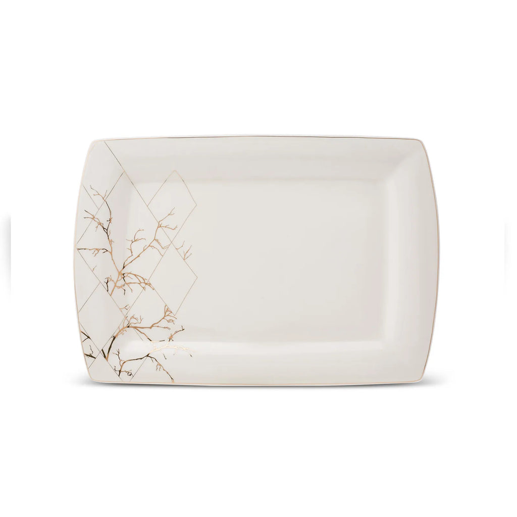 Service de table en nacre Karaca Fine Pearl Midnight pour 12 personnes, 62 pièces carrées/rectangulaires