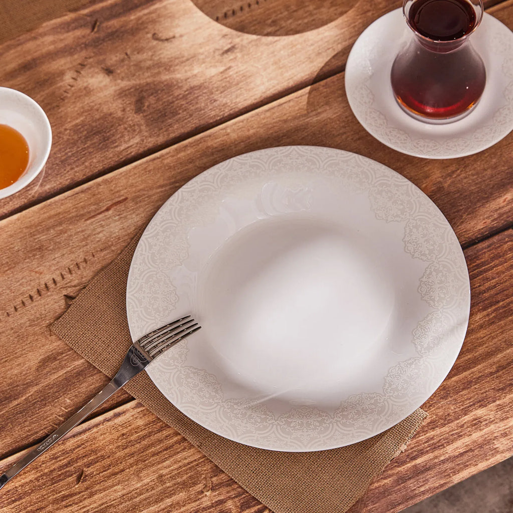 Service Petit Déjeuner Karaca Fine Pearl Eternal New, 26 pièces, 6 personnes