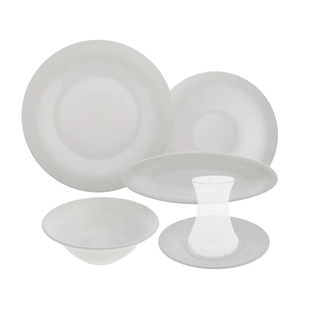 Service Petit Déjeuner Karaca Fine Pearl Eternal New, 26 pièces, 6 personnes