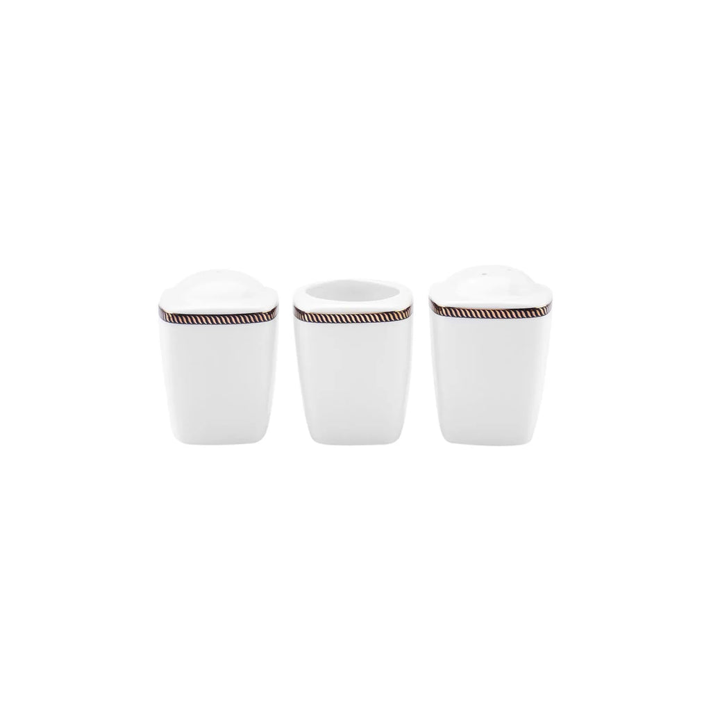 Service de table Karaca Fine Pearl Norma pour 12 personnes, 62 pièces carrées/rectangulaires