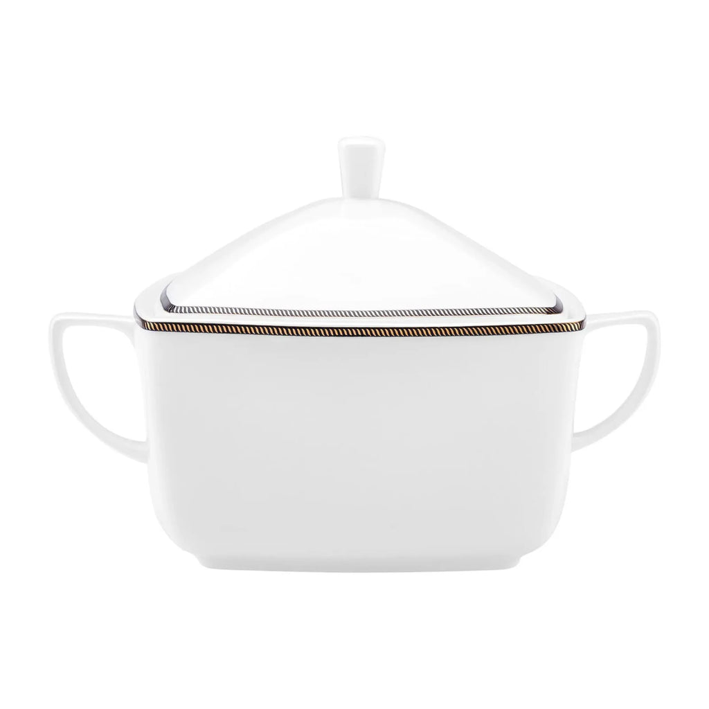 Service de table Karaca Fine Pearl Norma pour 12 personnes, 62 pièces carrées/rectangulaires