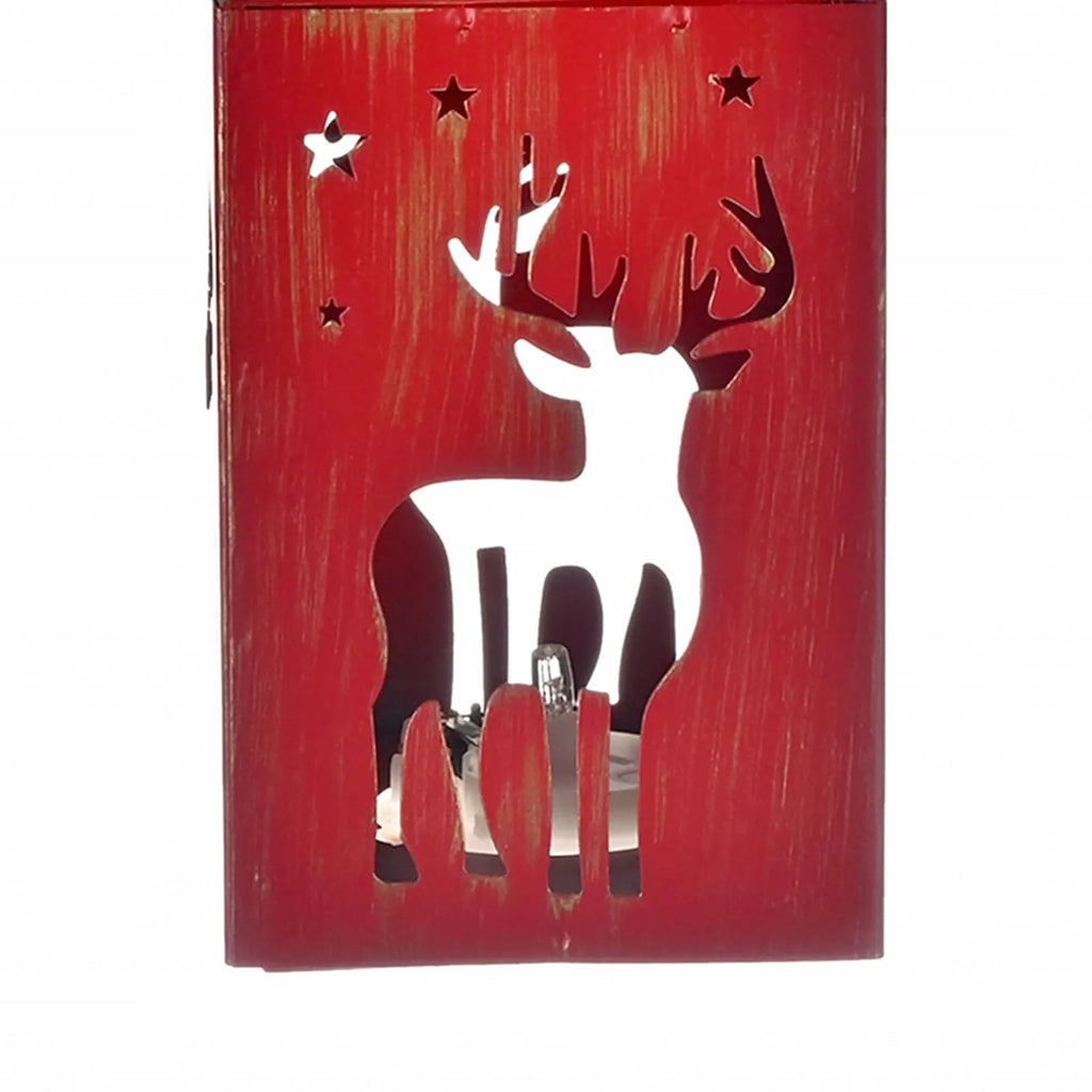 Lanterne lumineuse à Led Karaca Home en forme de cerf