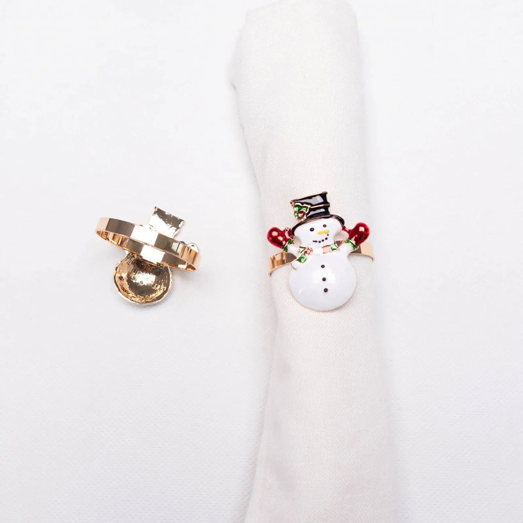 Rond de serviette Karaca Home Bonhomme de neige 2 pièces