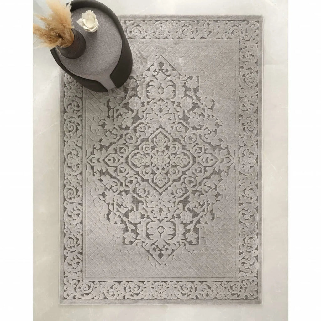 KASMIR HALI 7/24 QUEEN, 120X180 CM, GRİ