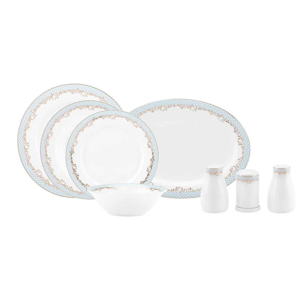 Service de table Karaca Rocco pour 12 personnes, 56 pièces, New Generation Bone