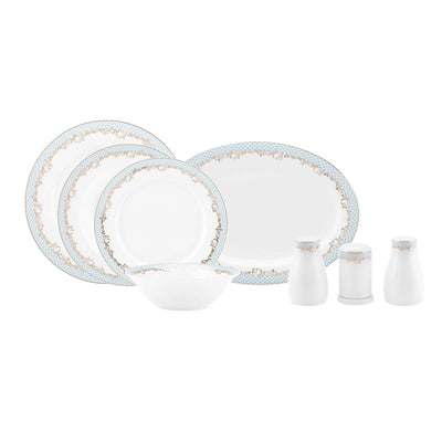 Service de table Karaca Rocco pour 12 personnes, 56 pièces, New Generation Bone