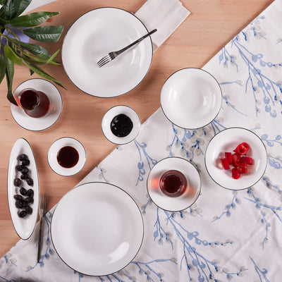 Set de Petit Déjeuner Karaca Fine Pearl New Fame pour 6 Personnes, 26 Pièces – Platine