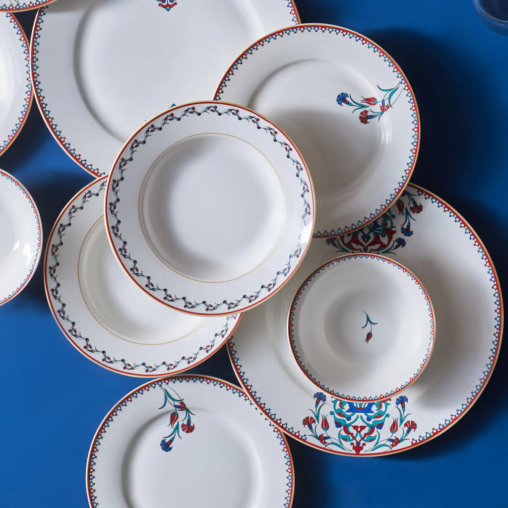 Service de table en porcelaine Karaca Nakkas pour 6 personnes, 24 pièces