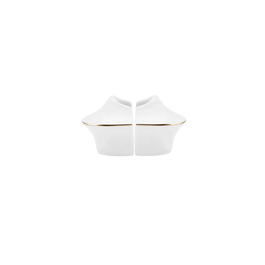 Service Petit Déjeuner Karaca Streamline Hole pour 6 personnes, 28 pièces, New Generation Bone, or