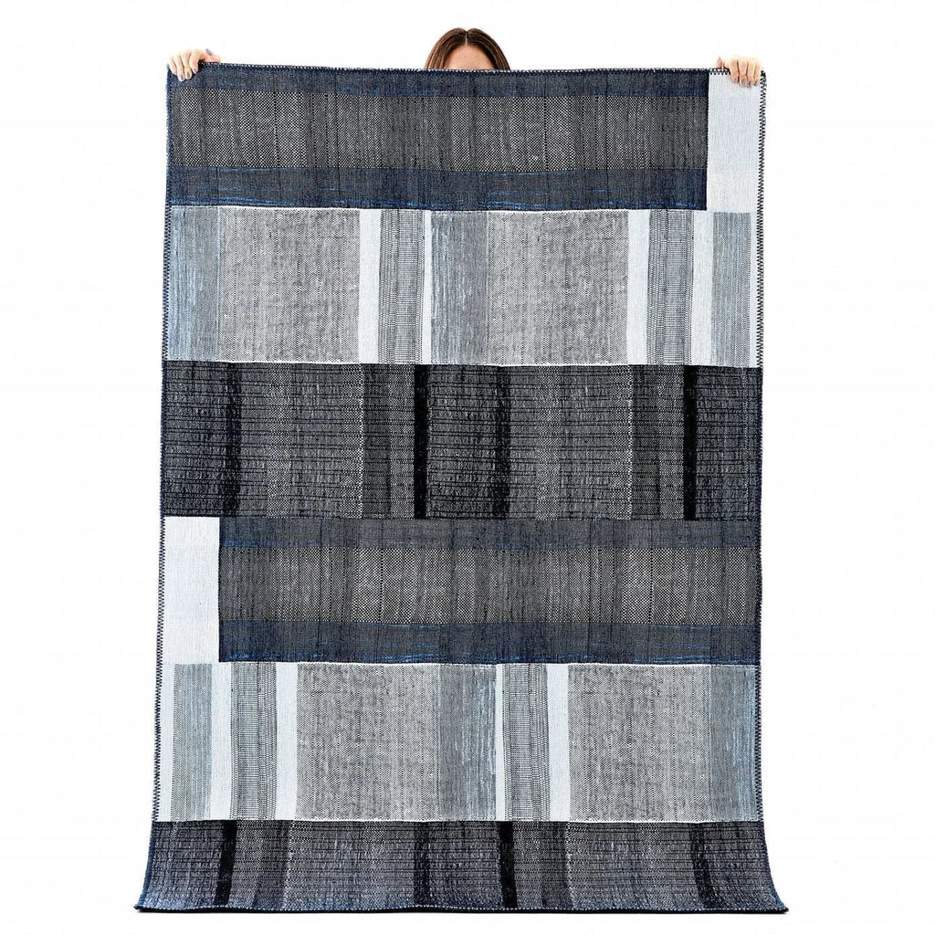 Tapis Kasmır Halı Décoratif Art Trend, Profond Bleu 80X150
