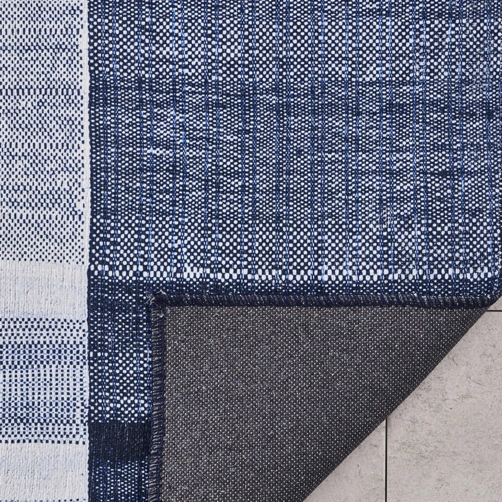 Tapis Kasmır Halı Décoratif Art Trend, Profond Bleu 80X150