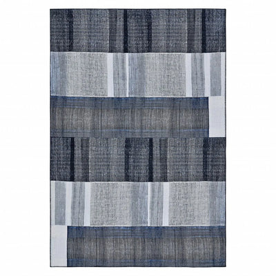 Kasmir Halı Art Décoratif Trend Bleu Profond 120X180