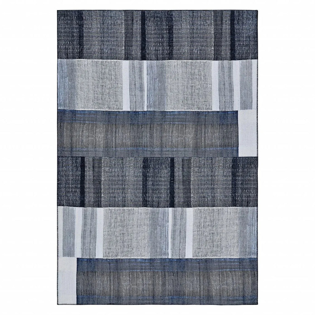 Tapis Kaşmir Halı Décoratif Trend Art , 180 cm x 280 cm, bleu foncé