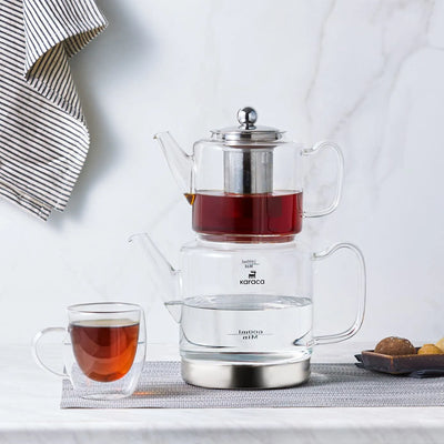 Théière en verre Karaca Dora XL