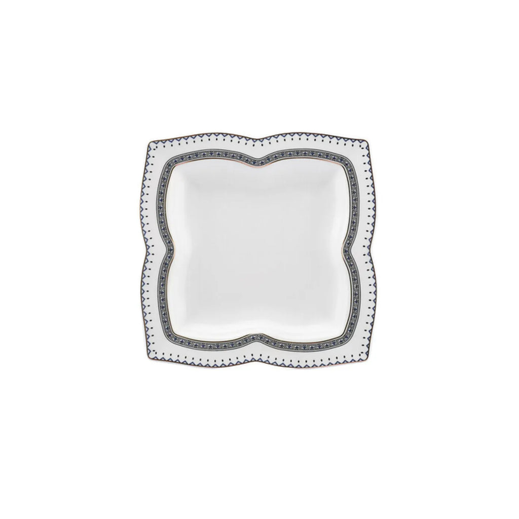 Service pour le petit-déjeuner Karaca New en porcelaine pour 6 personnes, 32 pièces, bleu