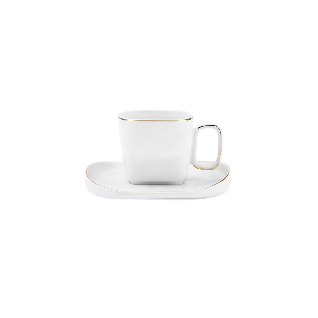 Service pour le petit-déjeuner Karaca Streamline Plato pour 6 personnes, 28 pièces, doré