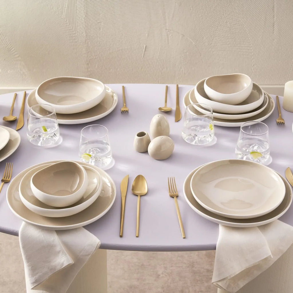Service de table Karaca Streamline Cupid pour 12 personnes, 59 pièces, Stoneware