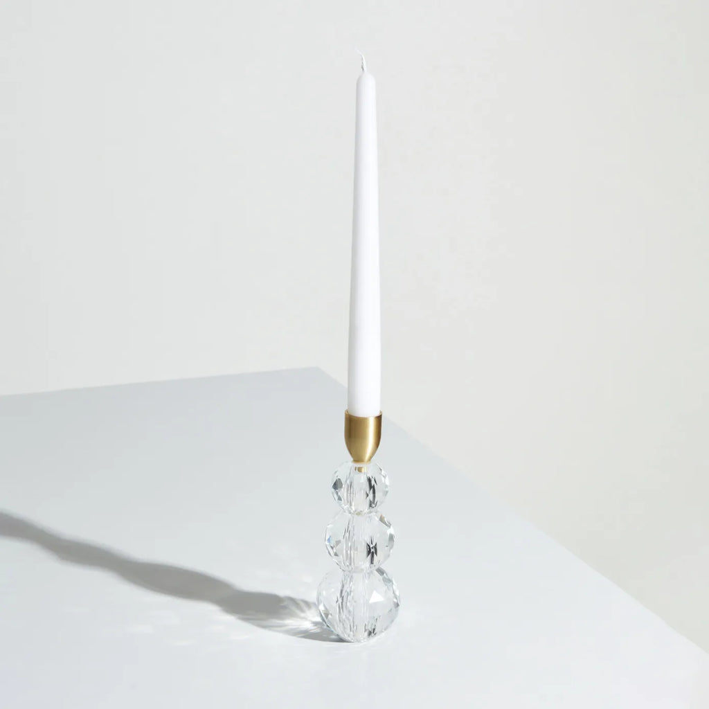 Chandelier en verre transparent Karaca Home Vicki, 6x17 cm
