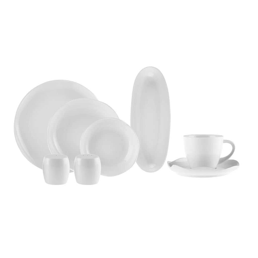 Service Petit Déjeuner Karaca Novem pour 6 personnes, 32 pièces, en porcelaine