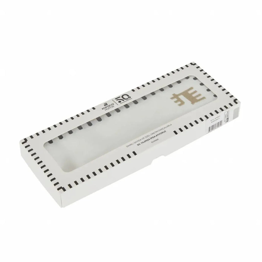 Napperon Karaca Home Collection Signature du 50e anniversaire, blanc or