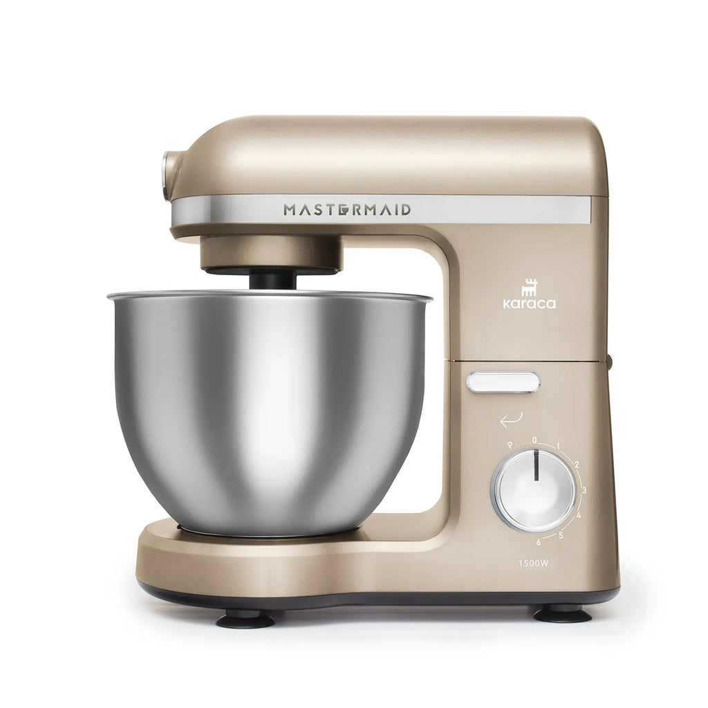 Robot multifonctions Karaca Mastermaid Chef Pro avec 2e bras, 1500 W, iconique beige