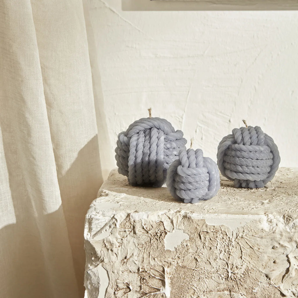 Bougie Karaca Home Rope, gris, 5 cm